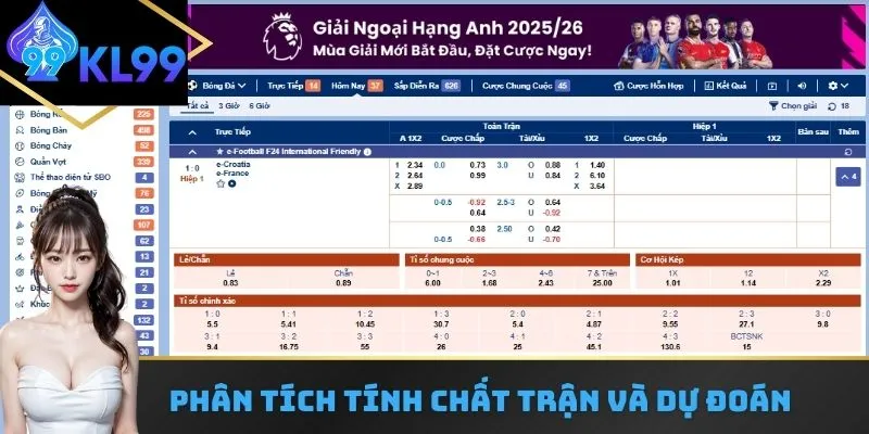 Dựa vào tính chất trận đấu để dự đoán kết quả